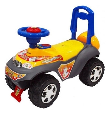 Машинка-каталка Alexis Baby Mix 7600 желтая